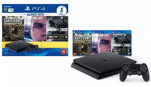 Console PlayStation 4 - Slim 1TB - Hits Bundle v3 : : Games e  Consoles