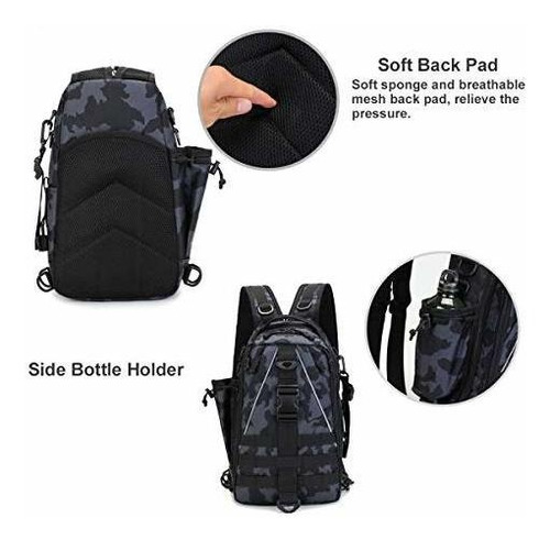 Imagen 5 de 7 de Bravehawk Outdoors Mochila Táctica De Nailon 800d Militar O