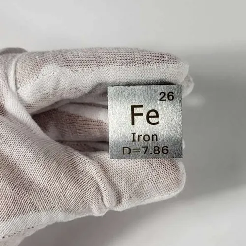 Cubo De Elemento Tabla Periodica 1 Hierro Para Enseñanza