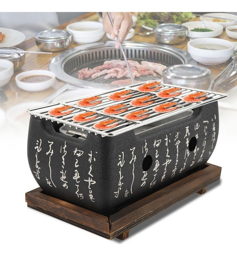 . Horno Rectangular Cocina Japonesa Estufa De Carbón Japonés