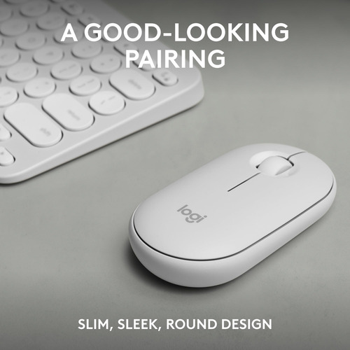 Logitech Pebble 2 Combo, Teclado E Mouse Sem Fio, Silencioso