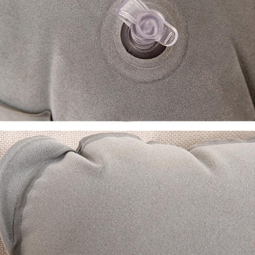 Paquete De Almohadas Inflables Ultraligeras De Tela Flocada