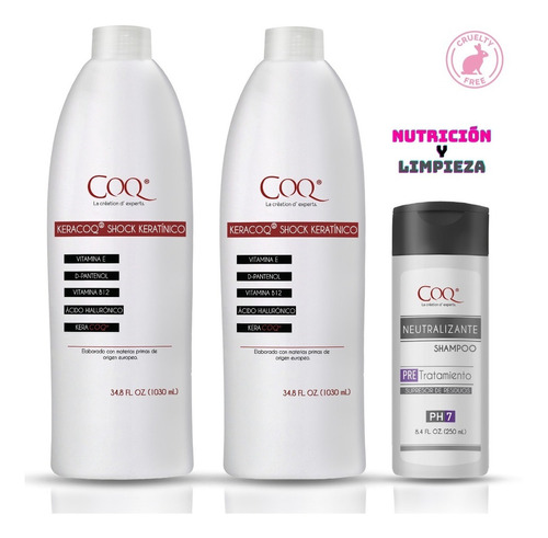 X3: Shock Keratina Nutricion Y Brillo 2 Lts + Shampoo Neutro