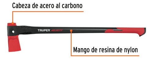 Hacha Para Rajar Madera 4 Lb Mango De Nylon De 36 , Truper