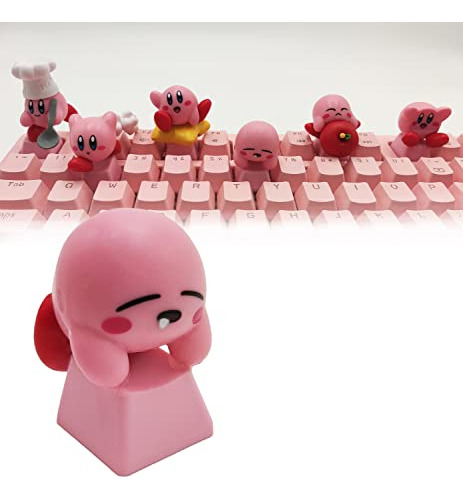 Kirby Keycaps Japonés Anime Rosa Caps Clave, Compatible Con