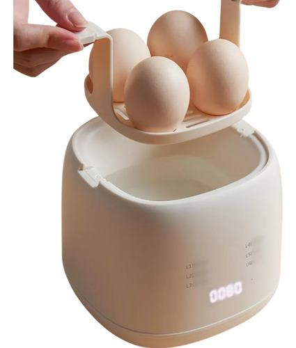 Cozedor De Ovos Elétrico Prepare Ovos Rapidamente 6 Niveis