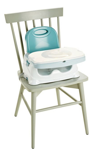 Silla De Comer Para Bebé Fisher-price Booster Fisher-price Healthy Care Booster Seat Azul Acero (Usado)