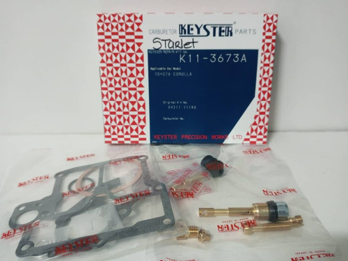  Kit Carburador Toyota Starlet 1.3 Keyster Japon Original