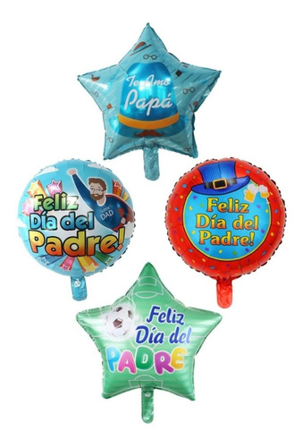 4 Globos Día Del Padre