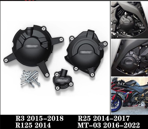 Cubierta Protectora Del Motor Para Yamaha R3 R25 R125 Mt-03