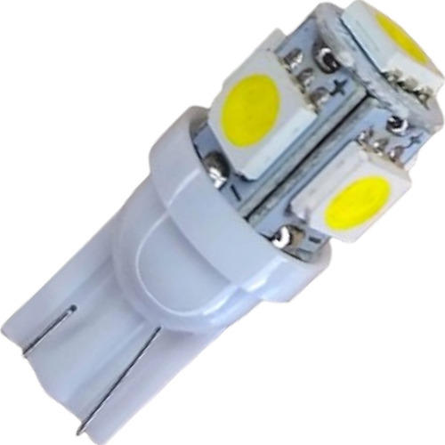 Par De Lâmpada Pingão Led Super Branco 5 Leds 12v