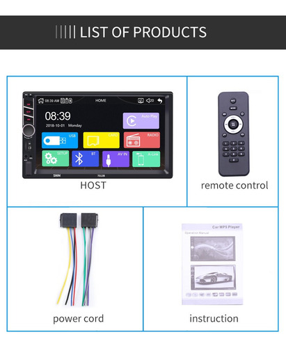 Zk Estéreo De Coche Doble Din Compatible Con Carplay