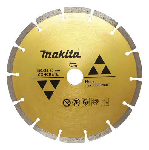 Disco Diamantados De Corte 180mm Makita - D-44286 Cor Dourado