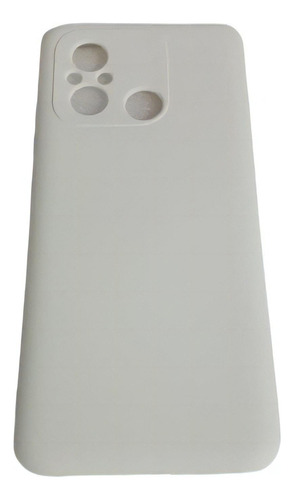 Capa Capinha Compativel Xiaomi Redmi 12c Silicone Aveludado Cor Branco