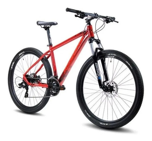 Bicicleta De Montaña Alubike Sierra 24vel R29 + Regalos Color Rojo Tamaño del cuadro M