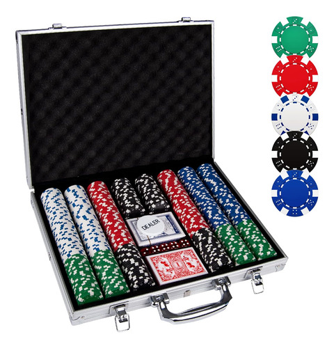 Fichas De Poquer,500pcs Juego De Fichas De Poquer Con...