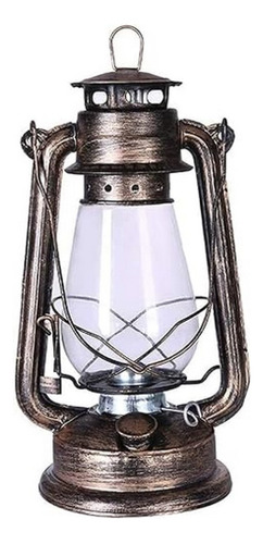Lámpara Linterna De Aceite O Queroseno  Altura 31cm - Cobre