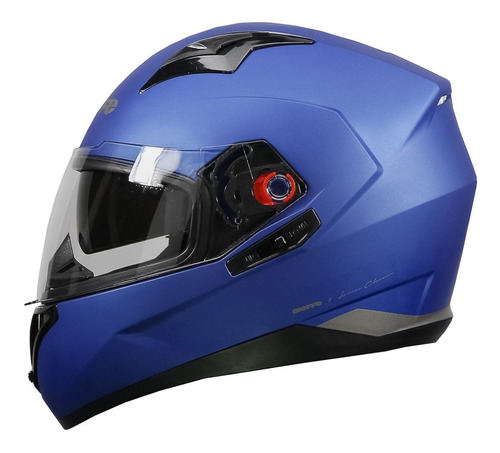 Capacete Para Moto Bieffe B-40 Classic Fechado Azul Metalico Cor Azul Metalizado Tamanho do capacete 56