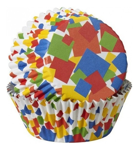 Capacillo Estándar Confetti Cuadrado Color Cups Wilton