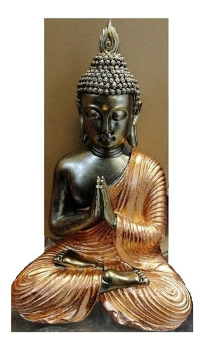 Buda Tibetano Simil Oropel 25 Cms Estatuilla