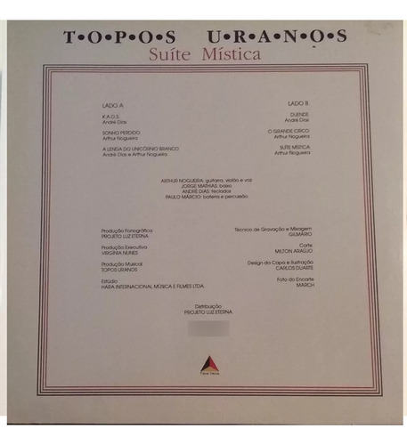 Lp - Topos Uranos - Suite Mistica Estandar (Usado)