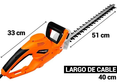 Imagen 2 de 5 de Cortacerco Eléctrico Lusqtoff 550w 51cm Podadora Jardín