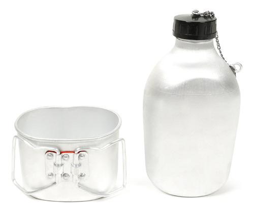 Cantimplora Portátil De Aluminio De 0,8 L/1 L/1,3 L Con Taza