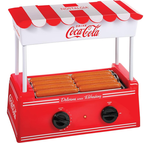 Nostalgia Coca-cola Hot Dog Roller Tiene Capacidad Para 8 Pe