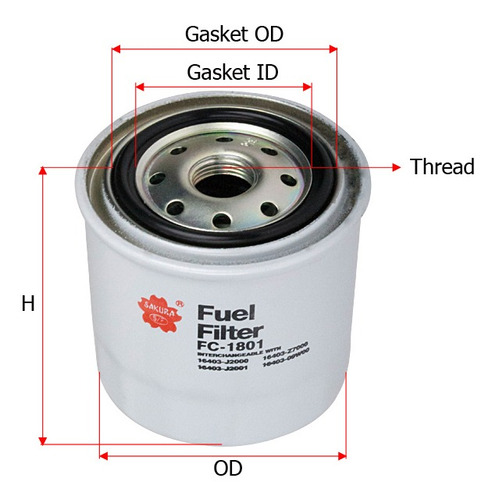 Filtro Gasoil Jmc 1021 (4x2) 2.8 D Diesel 2008 Al 2012