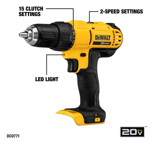 Kit Combinado De Furadeira Sem Fio Dewalt 20v Max De 4 Ferra