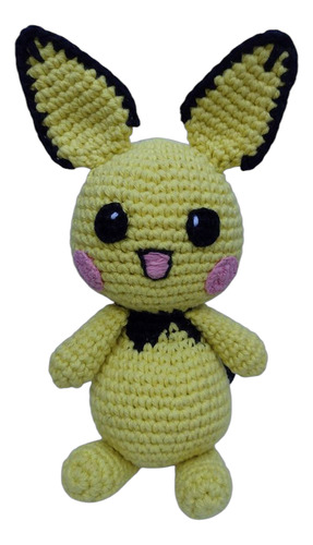 Pikachu Muñeco Tejido Pichu Raichu Pikachu