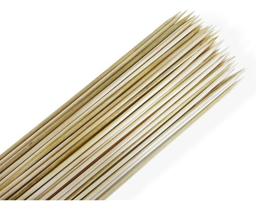 Espetos De Bambu Para Churrasco Carne 28 Cm - 990 Unid.