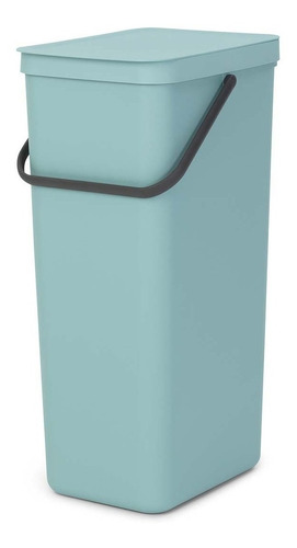 Bote Para Reciclar Con Asa Rectangular Menta 40 L Brabantia