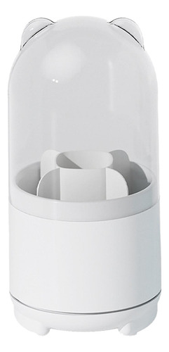 Caja De Almacenamiento Para Brochas De Maquillaje, 5 Blanco
