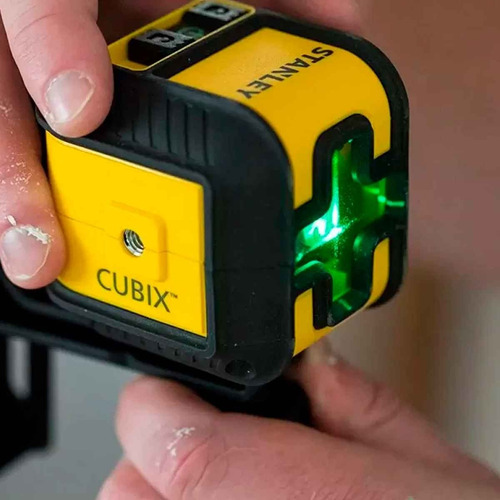 Nivel Láser Cubix 2 Líneas 16 Metros Verde Stanley Stht77499