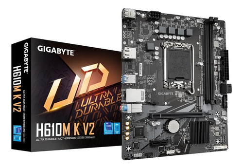 Placa Madre Gigabyte H610m K V2, Intel H610, Lga 1700, Ddr5