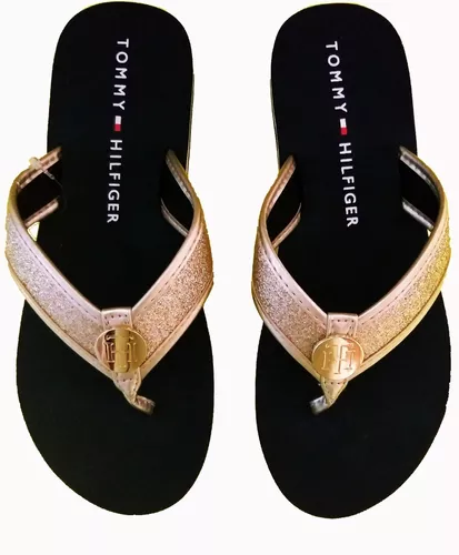 Sandalias Tommy Hilfiger, Doradas, Para Dama | gratis