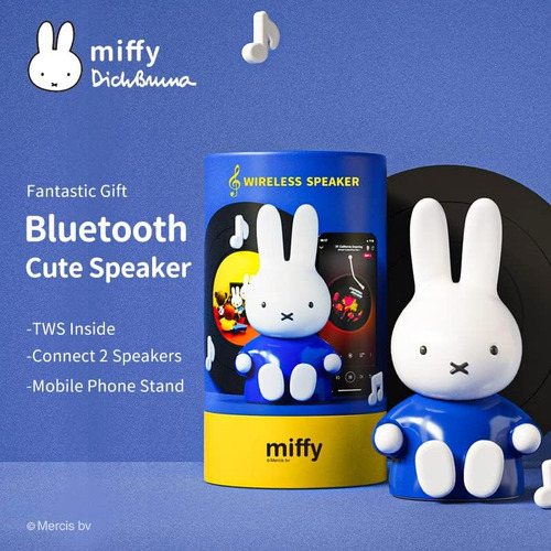 Bocina Bluetooth En Forma De Figura Miffy, Mini Bocina Blu