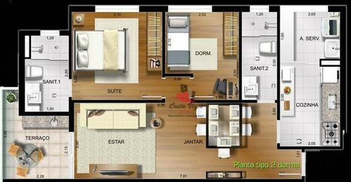 Apartamento Com 2 Dormitórios À Venda, 70 M² Por R$ 690.000,00 - Jardim Da Saúde - São Paulo/sp - Ap1434