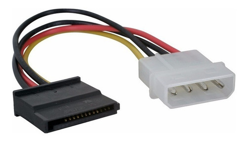 Cable Startech De Energia Molex Sata 4 A 15 Pines 15cm