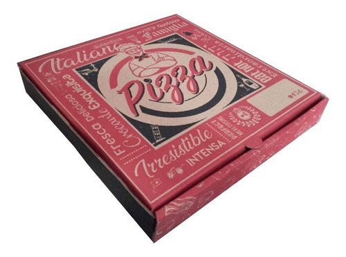 30 Cajas De Pizza En Carton  35 Cm X 35 Cm X 4 Cm
