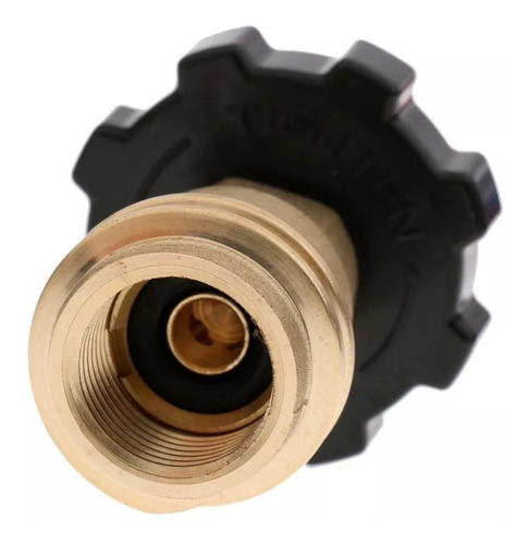 Imagen 2 de 7 de Adaptador Pol Con Perilla Para Tanque De Gas Y Manguera Qcc1
