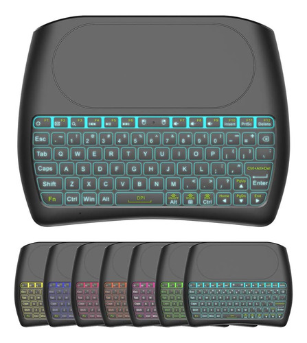 Mini Teclado Inalámbrico Con Panel Táctil Y Retroiluminación