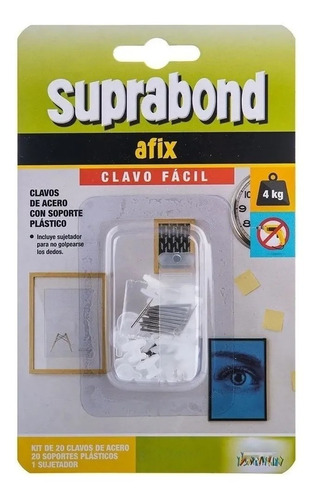 20 Clavos Suprabond Para Colgar Fácil - Clavo Fácil Acero