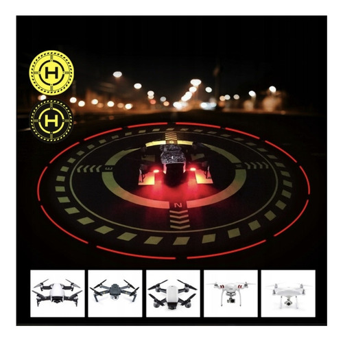 Imagen 10 de 10 de Led Dji Mini 2 Y 3 Drone Landing Pad 70cm Base De Aterrizaje