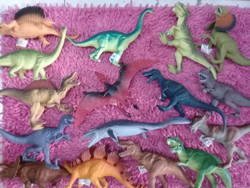 Coleccion 16 Dinosaurio Jurassic World Juguete Goma 19cm 