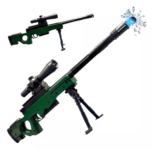 Arma De Brinquedo Sniper Grande 50cm Lança Bolinha De Gel