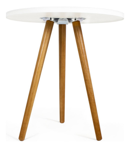 Mesa Redonda Tripé Pé Palito 50cm + 2 Cadeira Eiffel Kids