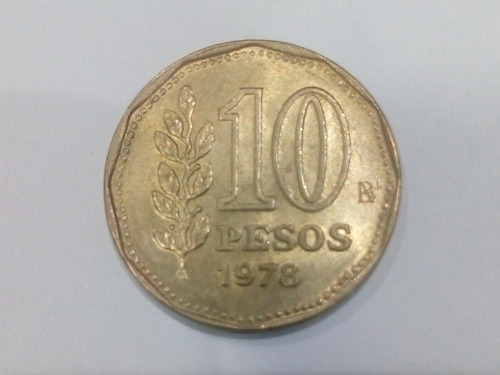 Moneda 10 Pesos Argentinos Año 1978