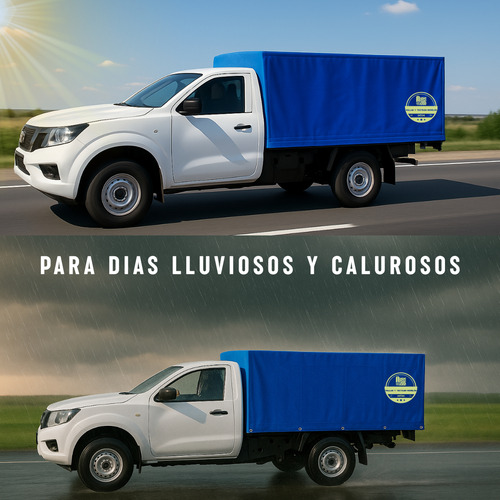 Lona Ahulada Para Agua 5x6 Mts Azul Reforzada Con Argollas